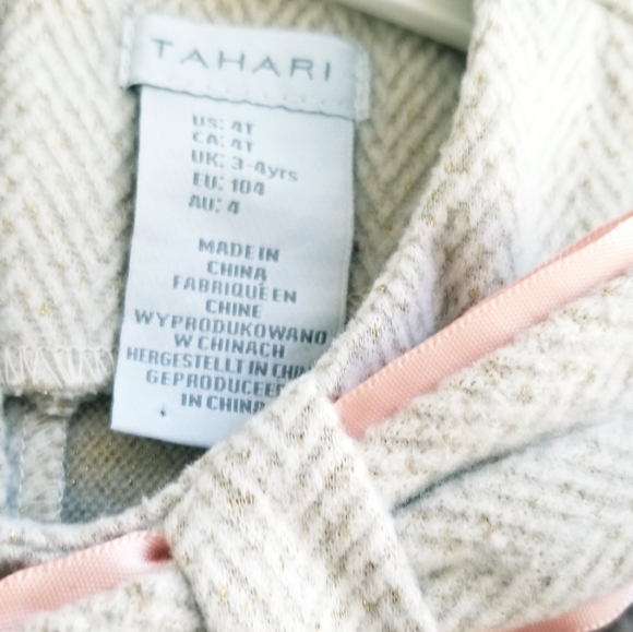 Tahari Girls Outfit Matching Top and Legging Set Size 4T - Picture 11 of 13